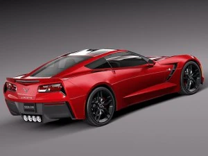 Chevrolet Corvette C7 Stingray Coupe 2014 3D Model