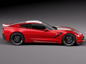Chevrolet Corvette C7 Stingray Coupe 2014 3D Model