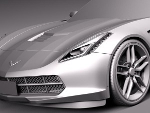 Chevrolet Corvette C7 Stingray Coupe 2014 Modelo 3D