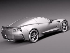 Chevrolet Corvette C7 Stingray Coupe 2014 Modelo 3D