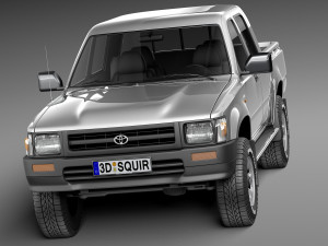 Toyota Hilux Double Cab 1989-1997 Modèle 3D