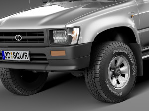 Toyota Hilux Double Cab 1989-1997 Modèle 3D