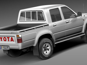 Toyota Hilux Double Cab 1989-1997 Modèle 3D