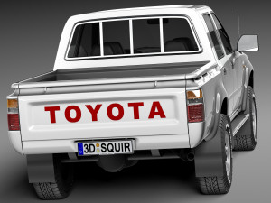 Toyota Hilux Double Cab 1989-1997 Modèle 3D