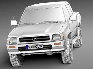 Toyota Hilux Double Cab 1989-1997 Modèle 3D