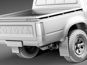 Toyota Hilux Double Cab 1989-1997 Modèle 3D