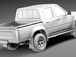 Toyota Hilux Double Cab 1989-1997 Modèle 3D