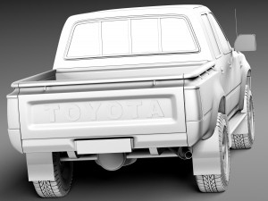 Toyota Hilux Double Cab 1989-1997 Modèle 3D