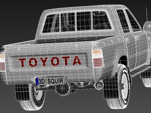 Toyota Hilux Double Cab 1989-1997 Modèle 3D
