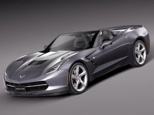 Chevrolet Corvette C7 Stingray Cabriolet 2014 Modèle 3D