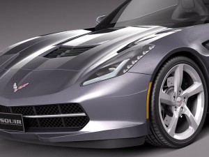 Chevrolet Corvette C7 Stingray Convertible 2014 Modelo 3D