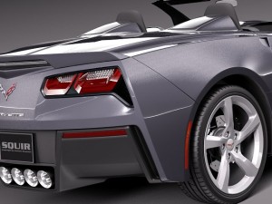 Chevrolet Corvette C7 Stingray Convertible 2014 Modelo 3D