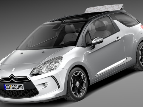 Citroen DS3 Cabrio 2013 3D Model