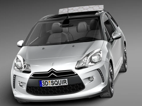 Citroen DS3 Cabrio 2013 3D Model