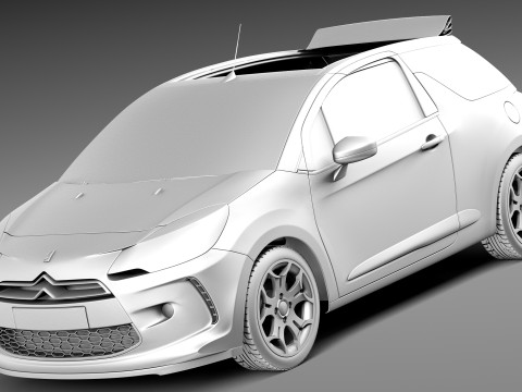 Citroen DS3 Cabrio 2013 3D Model