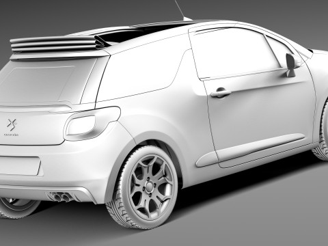 Citroen DS3 Cabrio 2013 3D Model