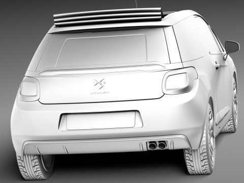 Citroen DS3 Cabrio 2013 3D Model