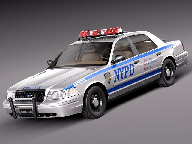 Crown Victoria New York Taxi 1998-2011 Modelo 3D .c4d .max .obj .3ds .fbx .stl .blend 