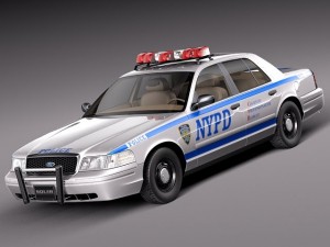 Crown Victoria New York Taxi 1998-2011 3D Model