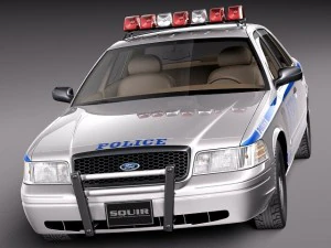 Crown Victoria New York Taxi 1998-2011 3D Model