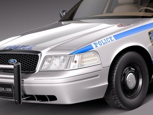 Crown Victoria New York Taxi 1998-2011 Modelo 3D