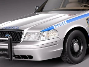 Crown Victoria New York Taxi 1998-2011 3D Model