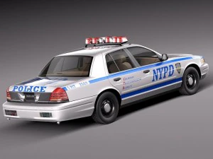 Crown Victoria New York Taxi 1998-2011 3D Model