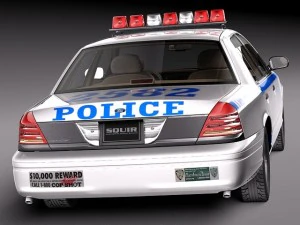 Crown Victoria New York Taxi 1998-2011 3D Model