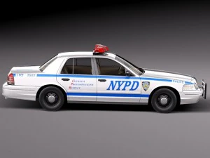 Crown Victoria New York Taxi 1998-2011 3D Model