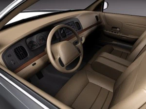 Crown Victoria New York Taxi 1998-2011 3D Model