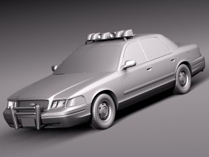 Crown Victoria New York Taxi 1998-2011 Modelo 3D