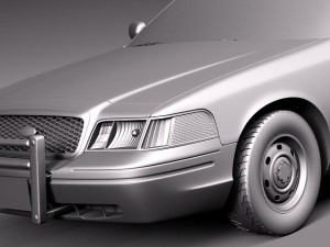 Crown Victoria New York Taxi 1998-2011 Modelo 3D