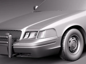 Crown Victoria New York Taxi 1998-2011 3D Model