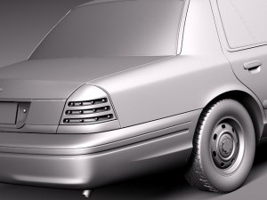 Crown Victoria New York Taxi 1998-2011 Modelo 3D
