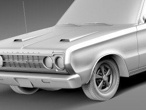 Plymouth GTX 1967 3D Model
