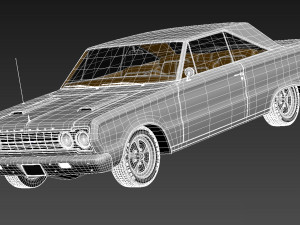 Plymouth GTX 1967 3D Model