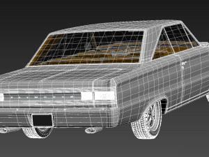 Plymouth GTX 1967 3D Model