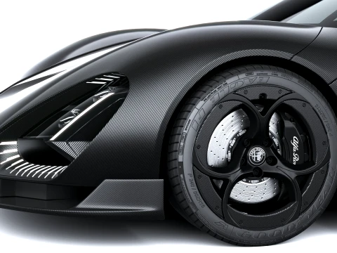 Alfa Romeo 33 Stradale Perla Nera 2026 3D Model