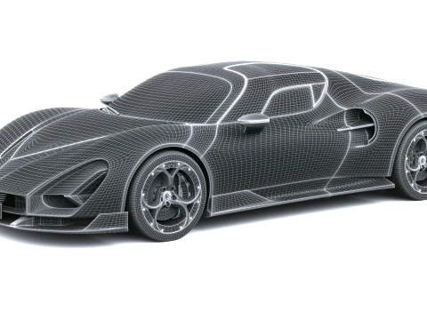 Alfa Romeo 33 Stradale Perla Nera 2026 3D Model