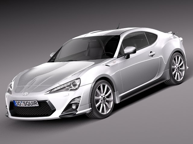 Toyota GT86 TRD 2014 3D Model .c4d .max .obj .3ds .fbx .stl .blend 