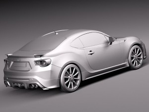 Toyota GT86 TRD 2014 3D Model