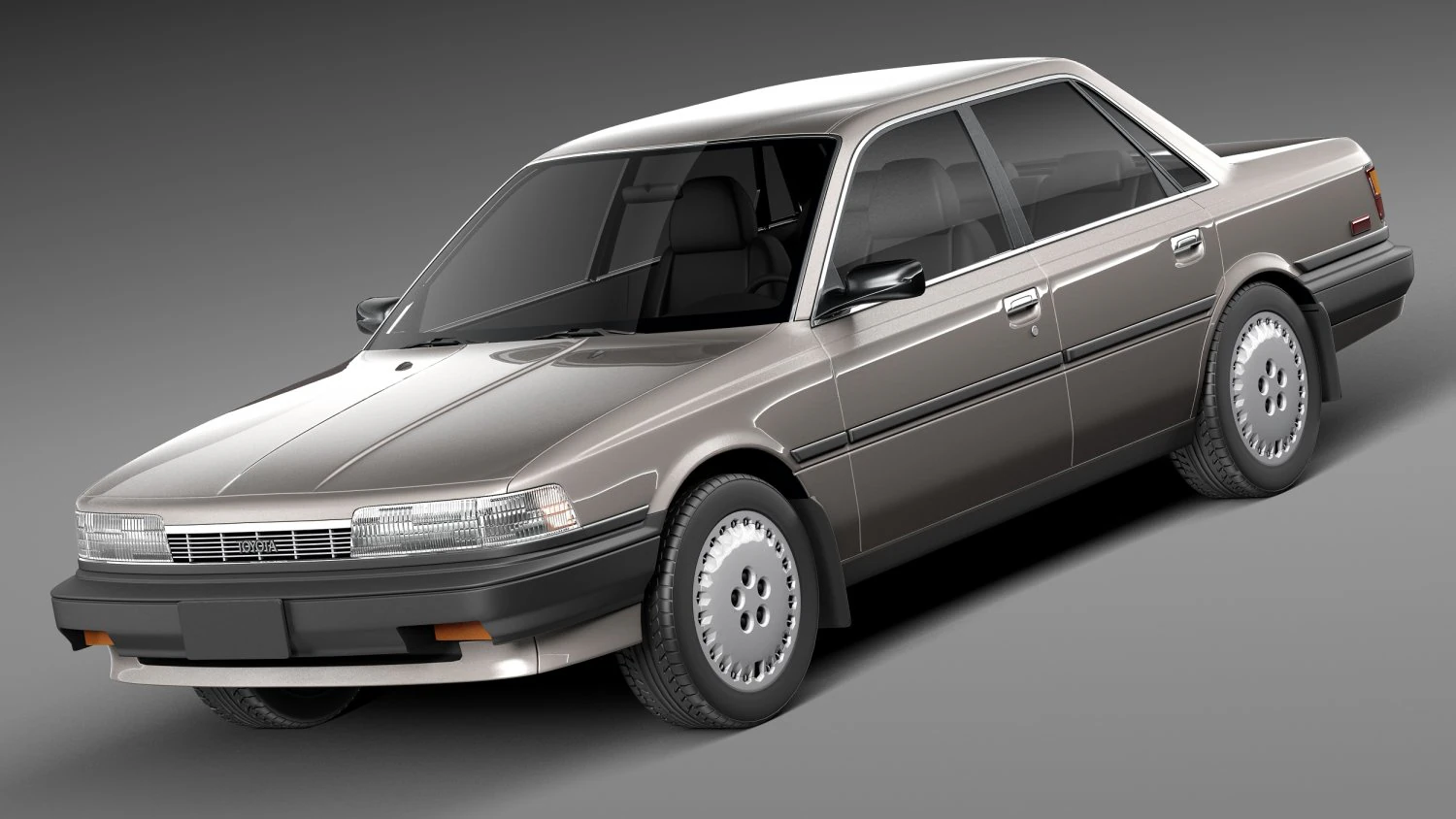 Toyota Camry 1987-1991 3D Model .c4d .max .obj .3ds .fbx .stl .blend