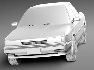 Toyota Camry 1987-1991 3D Model