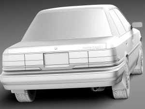 Toyota Camry 1987-1991 3D Model