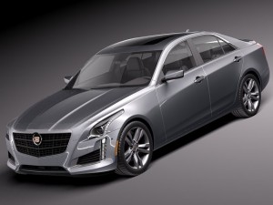 Cadillac CTS 2014 3D Model