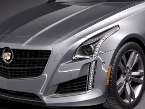 Cadillac CTS 2014 3D Model