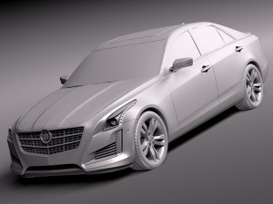 Cadillac CTS 2014 3D Model