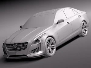 Cadillac CTS 2014 3D Model