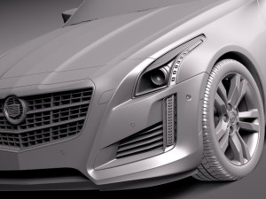 Cadillac CTS 2014 3D Model