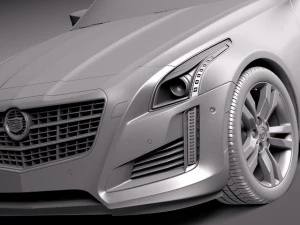 Cadillac CTS 2014 3D Model